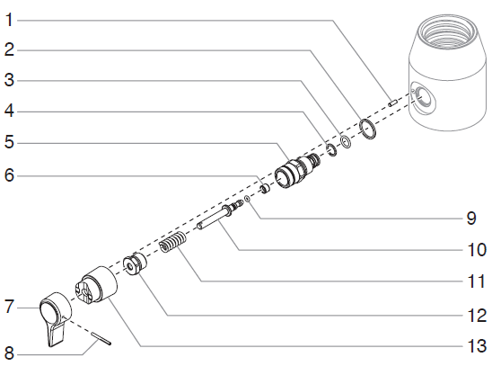 Performer 1140ix PRIME-SPRAY Valve Assembly